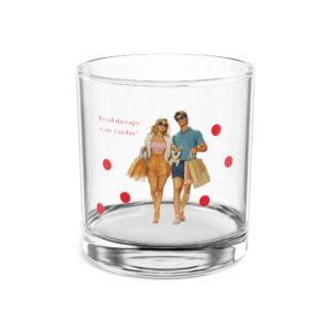 “Retail Therapy Is My Cardio” Fashion Couple Glass